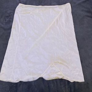 Large cream color skirt slip